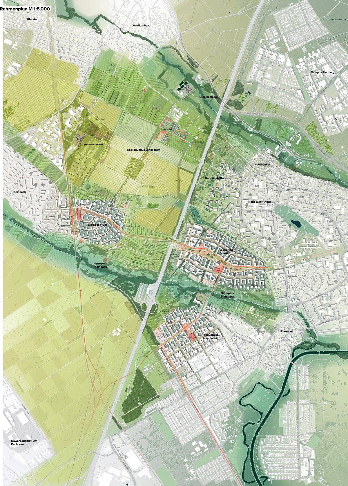 framework plan, © cityförster architecture + urbanism (Hannover) with Urbane Gestalt (Cologne)