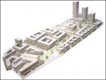 Modell des Campusgel&auml;ndes Bockenheim, &copy; K9 Architekten