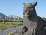 Honsellbr&uuml;ckenl&ouml;we, Foto: Hilke Steinecke, &copy; Stadtplanungsamt Stadt Frankfurt am Main