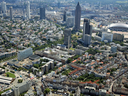 Northwestern view of the campus, © Stadtplanungsamt Stadt Frankfurt am Main