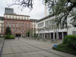 View of the old university main building (Jügelhaus) and the house of students, © Stadtplanungsamt Stadt Frankfurt am Main  