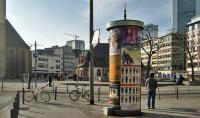 Advertising column on Hauptwache, © City Planning Department, City of Frankfurt/Main