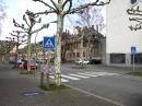 Vor der Umgestaltung  zentraler Fußgängerüberweg Schäfflestraße © Stadtplanungsamt Frankfurt am Main