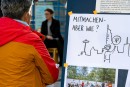 DAM-Reallabor Wohnzimmer Hauptwache: Diskussion mit Stadtteilbotschaftern der Polytechnischen Gesellschaft © Cornelius Pfannkuch