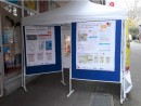 Infostand vor dem Quartiersbüro © Stadtplanungsamt Stadt Frankfurt am Main