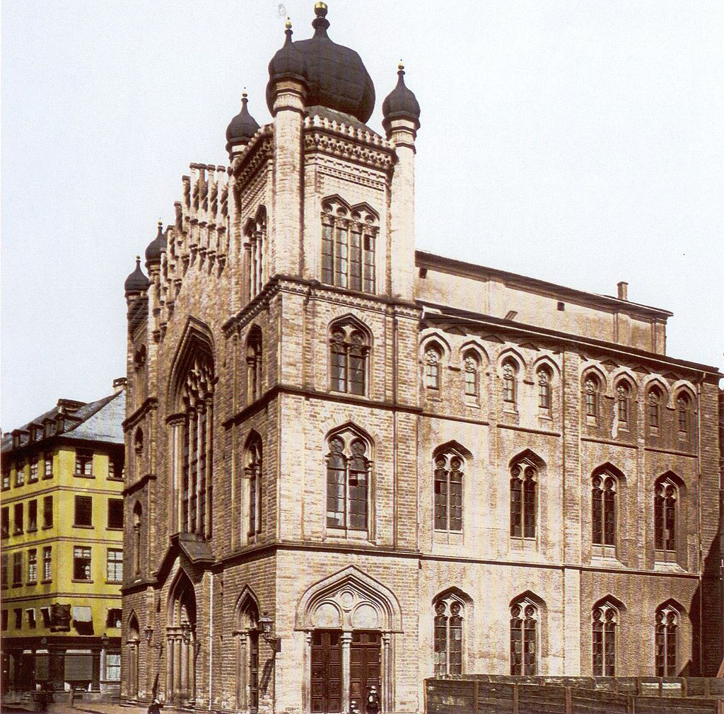 Hauptsynagoge in der Börnestraße © Reproduktion eines Photochroms von 1885