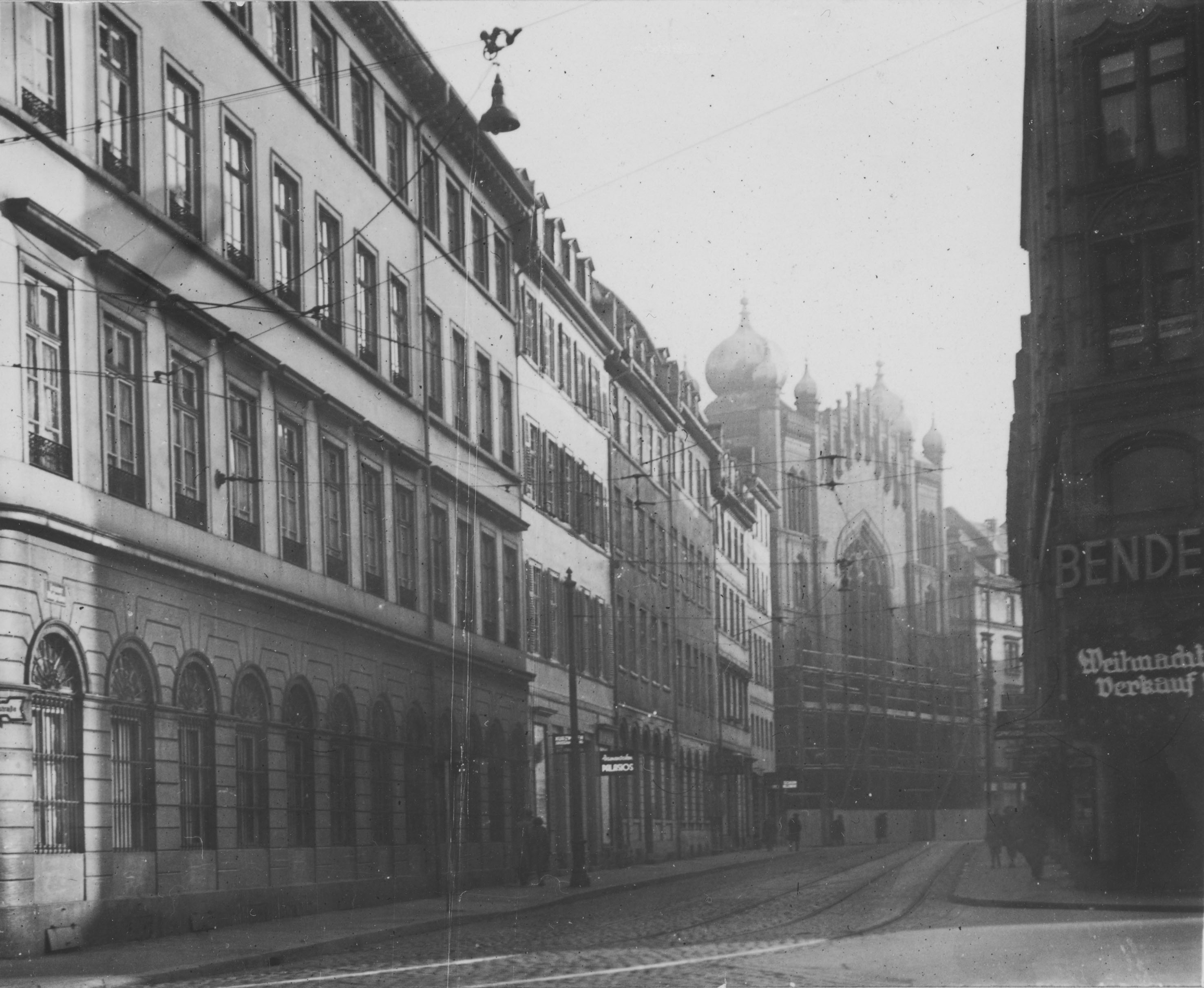 Blick in die Börnestraße 1938 © Institut für Stadtgeschichte 