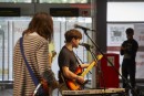 City center action day : Playing band © Kirsten Bucher