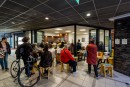 DAM-Reallabor Wohnzimmer Hauptwache : Goethe zu Gutenberg - Lesung mit Marius Goldhorn © Cornelius Pfannkuch 