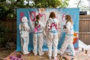 Summer on the Main 2023 : Spray campaign with schoolgirls © Cornelius Pfannkuch