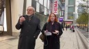 First digital tour: Hanns-Peter Laux (IHK) and Andrea Jürges (DAM) on the Zeil