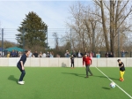 Eröffnung der neuen Kleinfeldspielanlage in Nied im Beisein von Oberbürgermeister und Sportdezernent Mike Josef und Marcus Gwechenberger, Dezernent für Planen und Wohnen © Stadtplanungsamt