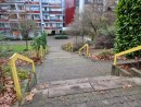 Vor der Neugestaltung: Treppen-Rampen-Anlage, © Stadtplanungsamt Stadt Frankfurt am Main