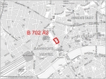 Geltungsbereich des Bebauungsplanverfahrens Nummer 702 Ä3,© Stadtplanungsamt Stadt Frankfurt am Main