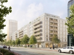 Auf dem rund zwei Hektar gro&szlig;en Gel&auml;nde des ehemaligen Hauptsitzes der Frankfurter Allgemeinen Zeitung (FAZ) und der Frankfurter Societ&auml;t entsteht ein gemischt genutztes, urbanes Quartier mit rund 540 Mietwohnungen,  &copy; Schmidt Pl&ouml;cker Architekten PartG mbB