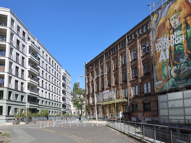 Die Dondorf-Druckerei z&auml;hlt zu den bedeutenden Industriegeb&auml;uden in Bockenheim. Seit Herbst 2025 wird das Geb&auml;ude von der Schirn Bockenheim genutzt. &copy; Stadt Frankfurt